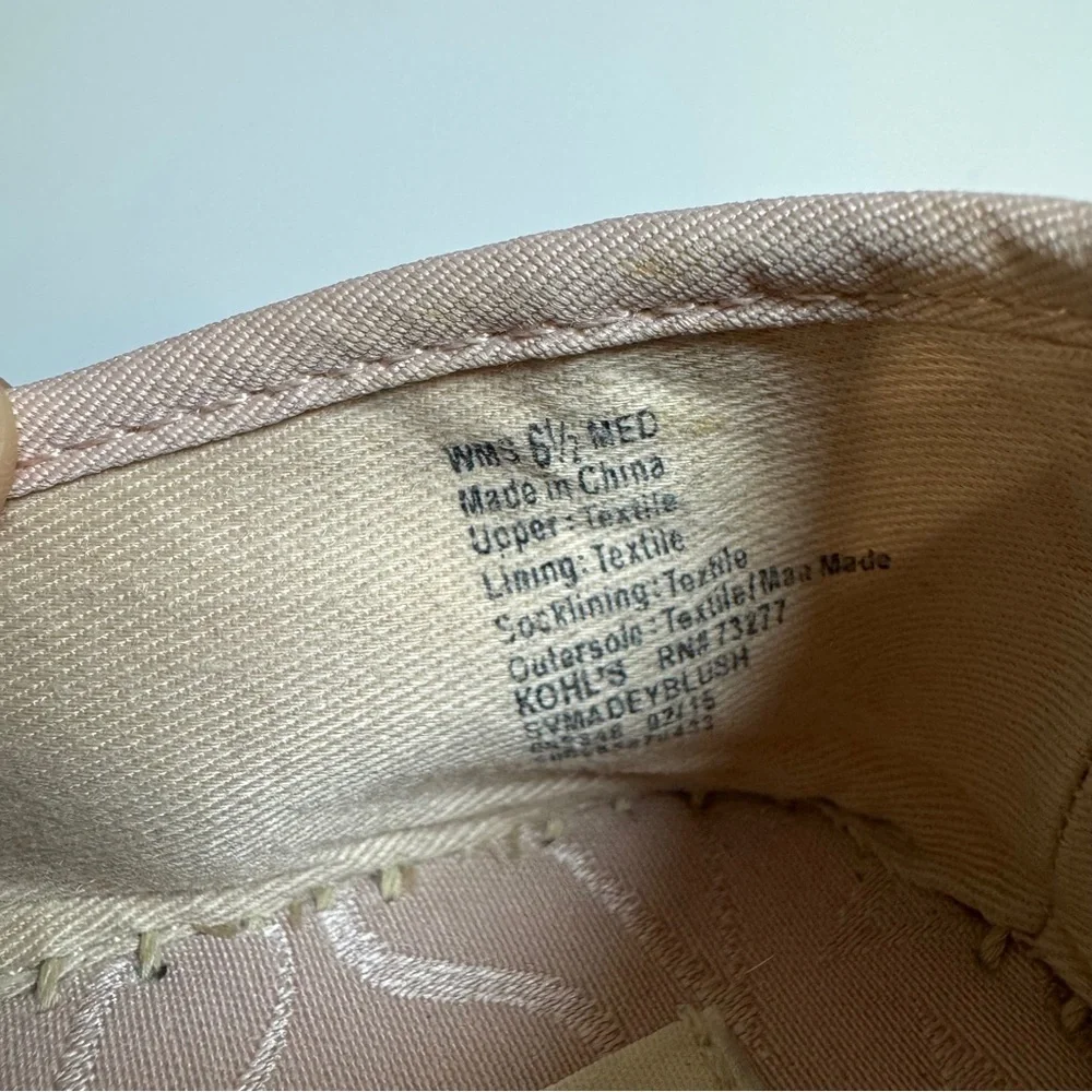 Simply Vera Vera Wang Pink Beaded Bow‎ Espadrille Flats Size 6.5